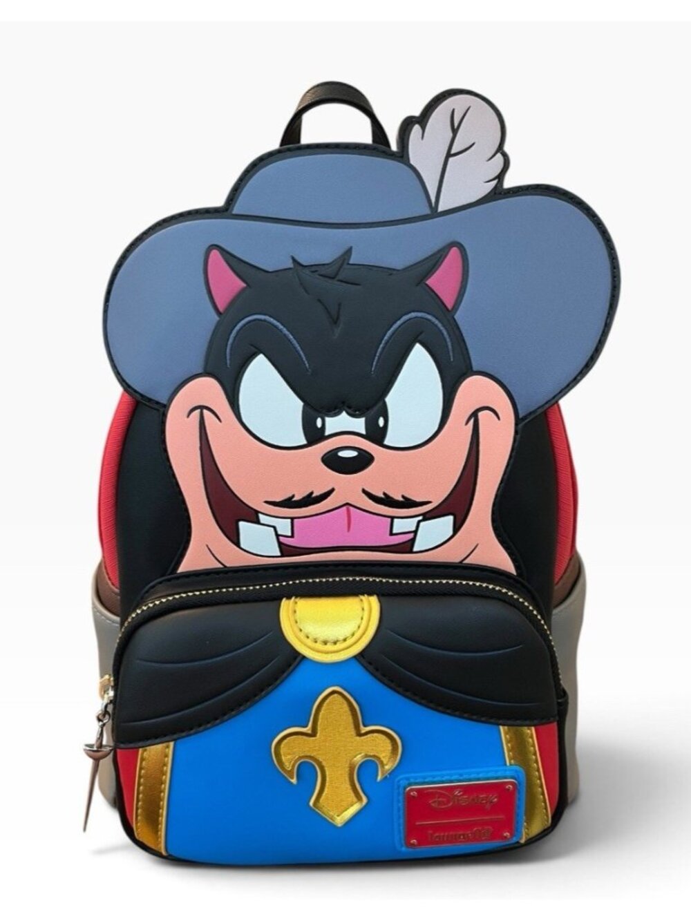 Loungefly The Three Muskateers Villain Captain Pete Mini Backpack Mickey NWT